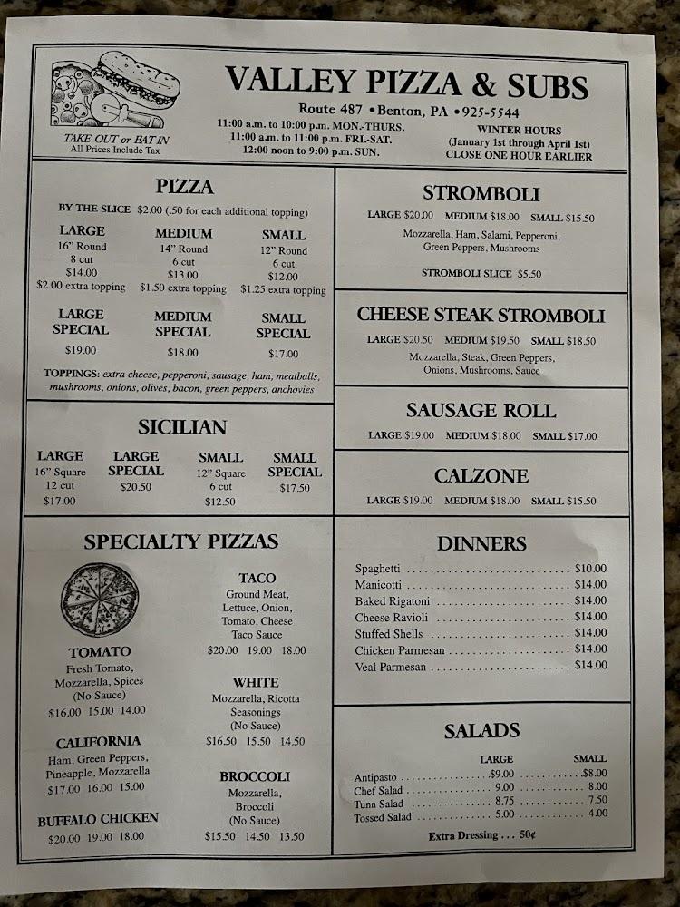 Valley Pizza & Subs California