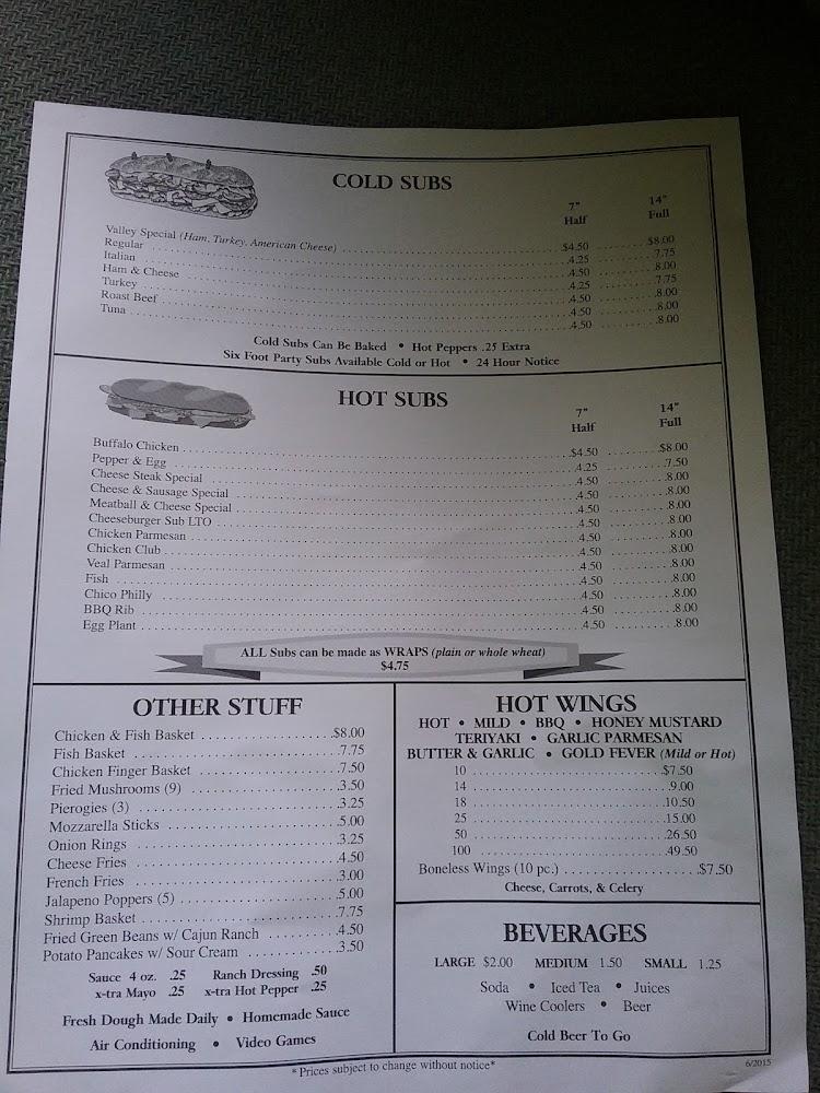 Valley Pizza & Subs Menu image 4